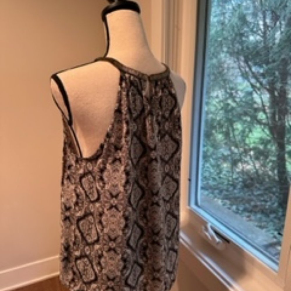 Joie Francis Silk Beaded Halter Neck Tank Top Blouse Sz L - Picture 3 of 3